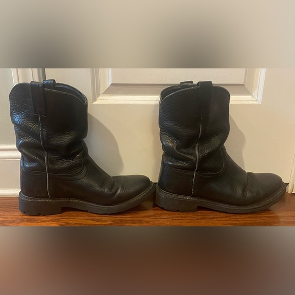 Ariat Sierra Work Boots Sz 11D Black Full-grain Leather ATS Stability System